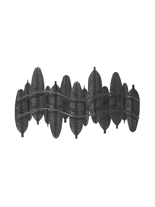 Beliani Hanging Wall Decor Silver Made of Metal