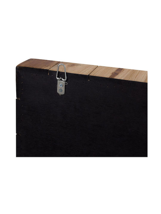 Beliani Handmade Wall Decor Brown Wooden