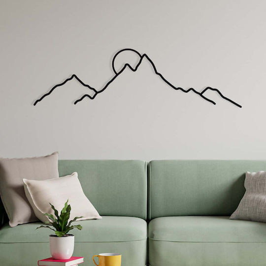 Wallity Decorative Silhouette Ayers Black Made of Metal 100x29cm