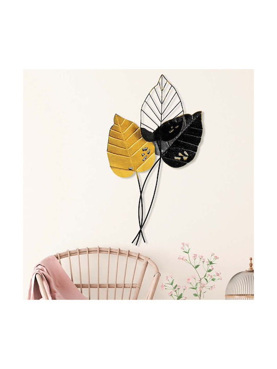 Wallity Διακοσμητικό Τοίχου Fall Μαύρο από Μέταλλο 85x45cm