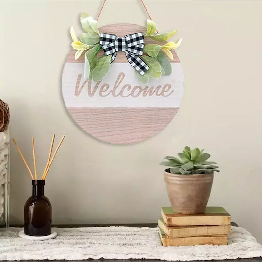 Uncle George Hanging Wall Decor White Wooden 30x1x30cm
