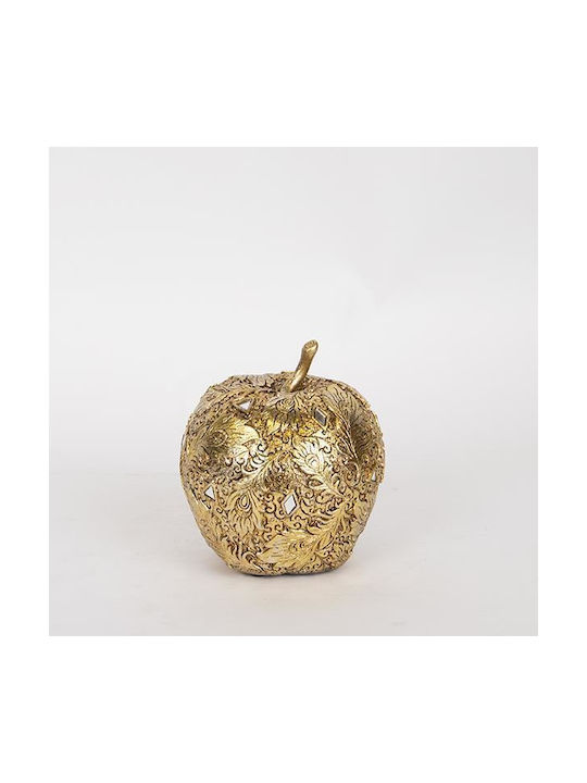 Decorative Golden Apple 14.5x14x16.5cm 14099 752-28528