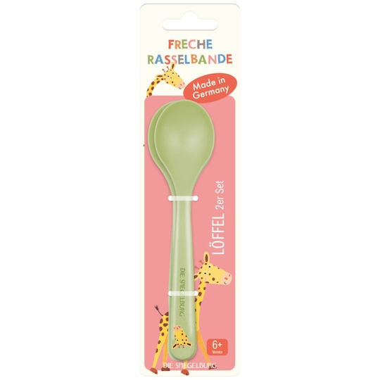 Die Spiegelburg Set pentru bebeluși cu Linguri din Plastic pentru 6+ luni Turcoaz 2buc