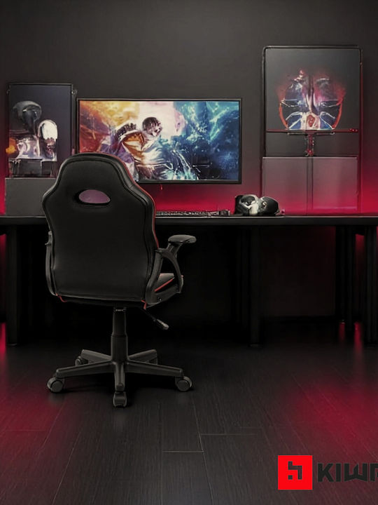 Kiwari Ster Scaun Gaming Din piele ecologică Neagră