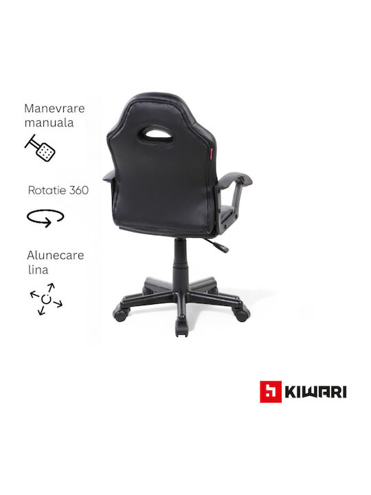 Kiwari Min Scaun Gaming Din piele ecologică Negru / Roșu