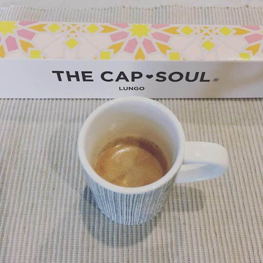 The Cap Soul Kapseln Espresso Lungo Kompatibel mit Maschine Nespresso 10Mützen