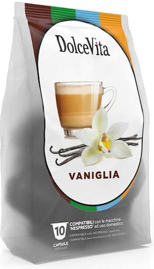 Dolcevita Capsule Espresso Vanilie Compatibile cu Mașini Nespresso 10buc