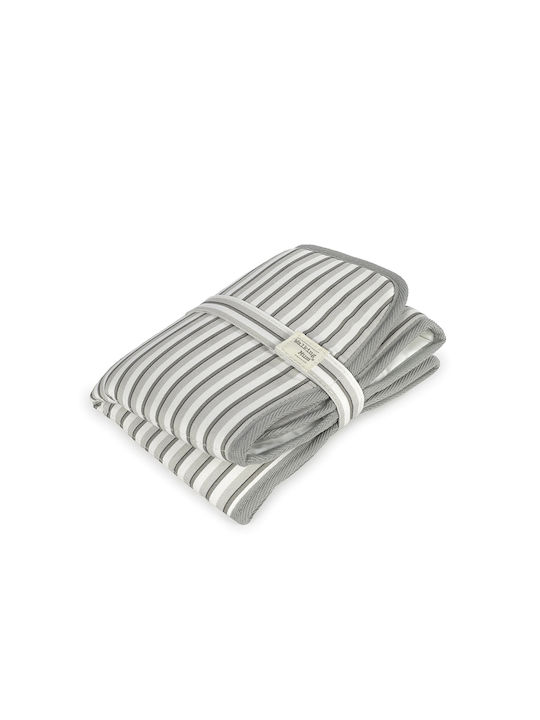 Walking Mum Στρωματάκι Botton Stripes από Ύφασμα Stripes 33x61cm