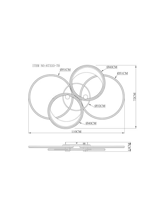 Globo Lighting Ceiling Mount Light Silver