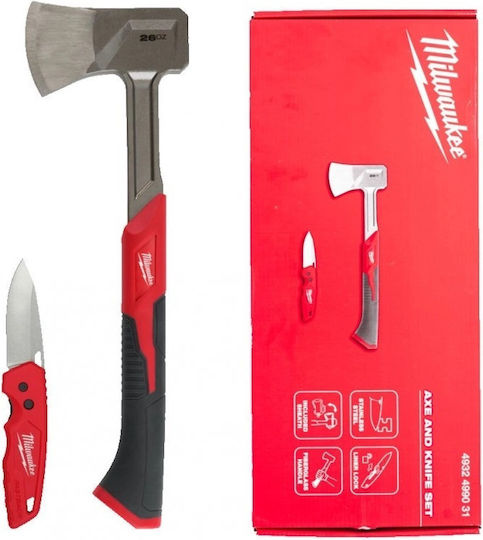 Set Τσεκουρι + Fastback Αναδιπλουμενο Μαχαιρι Milwaukee 4932499031