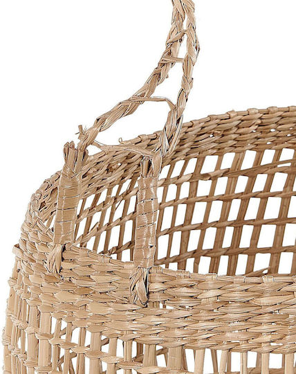 Beliani Комплект декоративни кошници Сламени с дръжки Beige 3бр