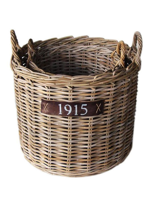 Atmosphera Coș decorativ Rattan cu mânere 50x42buc