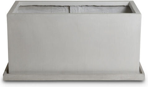 Gardin Planter Box Ceramic Grey Light 99x46x46cm.
