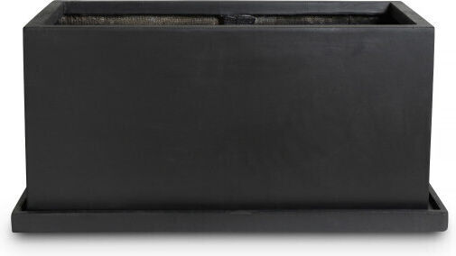 Gardin Planter Box Ceramic Black 99x46x46cm.