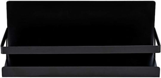 Wenko Wall Metal Shelf 30x12x11cm Black