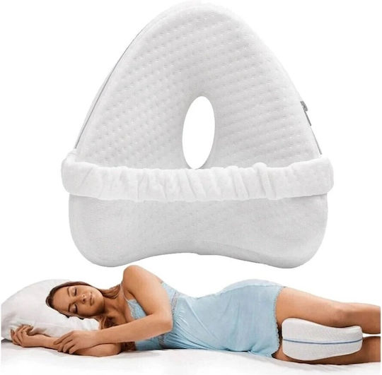 Μαξιλάρι με Memory Foam 25x23x13cm σε Λευκό χρώμα
