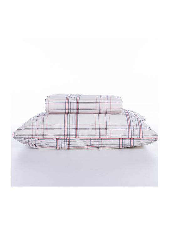 Nef-Nef Homeware Bettbezug-Set Baumwolle Übergröße mit 2 Kissenbezügen 220x240 Ecru