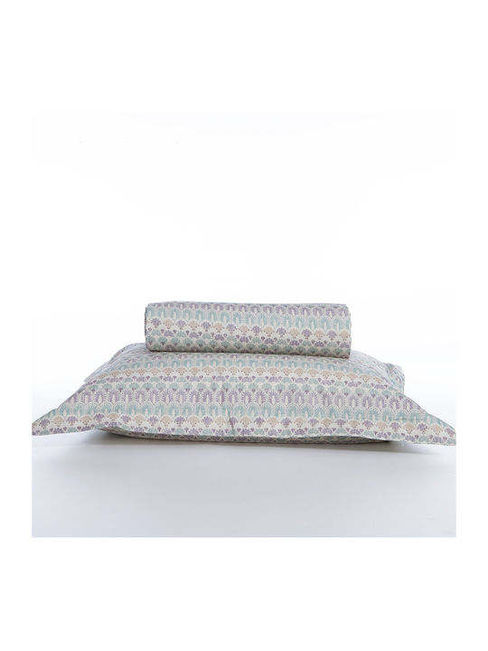 Nef-Nef Homeware Bettbezug-Set Baumwolle Übergröße mit 2 Kissenbezügen 240x230 Mosair Blue