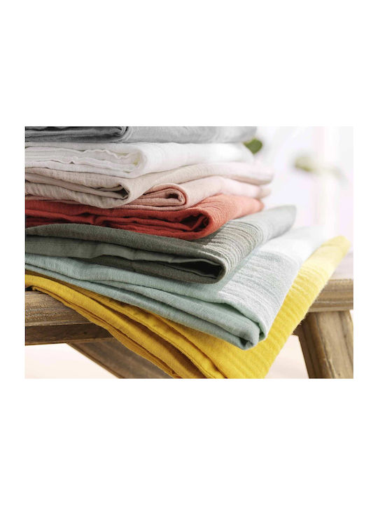Douceur d'Intérieur Duvet Cover Set Cotton Queen with 2 Pillowcases 240x260 Angelia Yellow