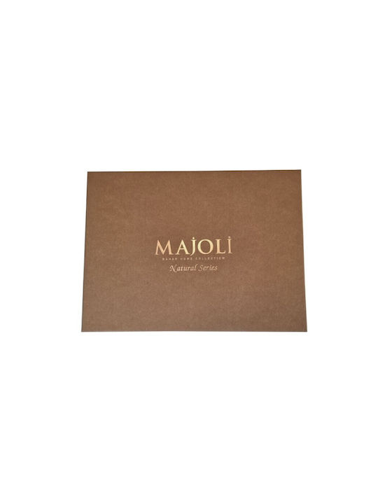Majoli Bahar Set Husă de Pilotă Bumbac Single cu Față de Pernă & 1 Cearsaf 160x220 Ecru