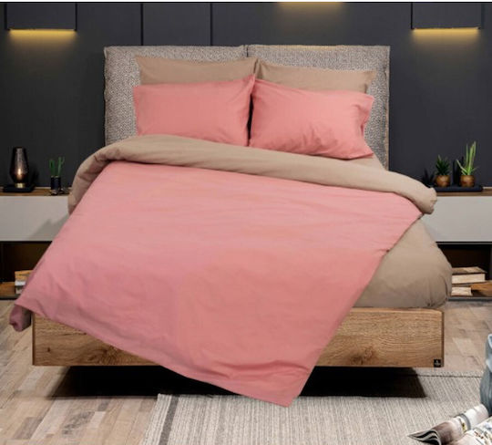 Kipper Комплект Плик за Завивка Памучен Кинг Сайз с 2 Калъфки 220x240 Rainbow Аметист
