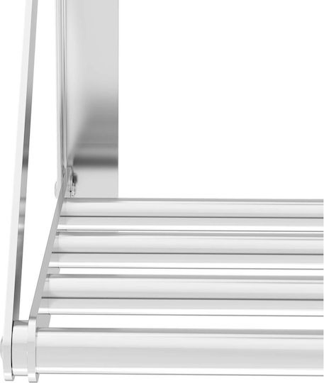 Klappbares Wandregal aus Edelstahl 40 kg Tragfähigkeit 80 x 30 cm