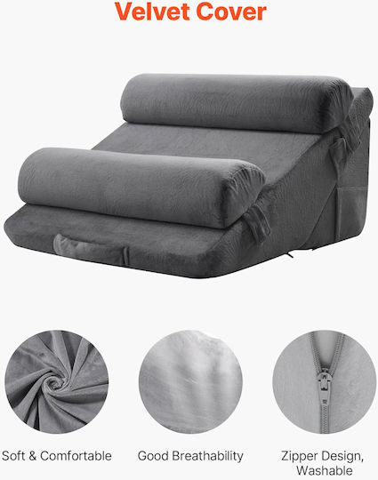 Vevor Wedge Pillow with Memory Foam 30cm Gray XXZKDJXXZ4JT9XXPH001V0