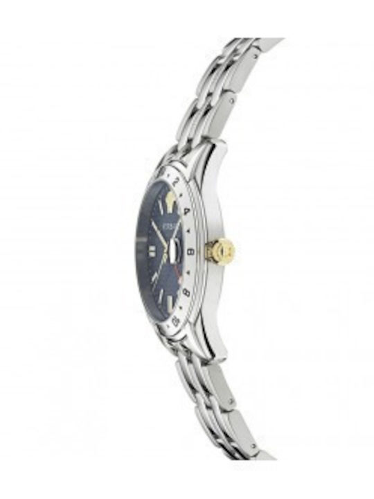 Versace Greca Time Gmt Ρολόι Μπαταρίας με Μεταλλικό Μπρασελέ Versace Greca Time Gmt Ρολόι Μπαταρίας με Μεταλλικό Μπρασελέ