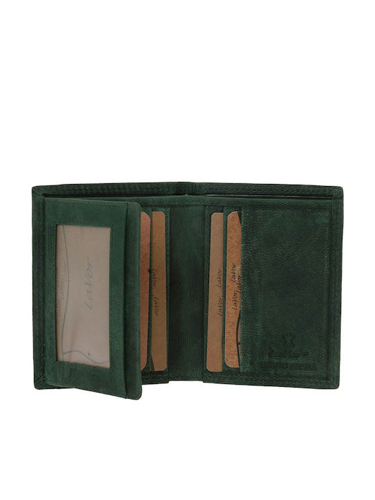 Leather Men's Wallet Classic with RFID Green