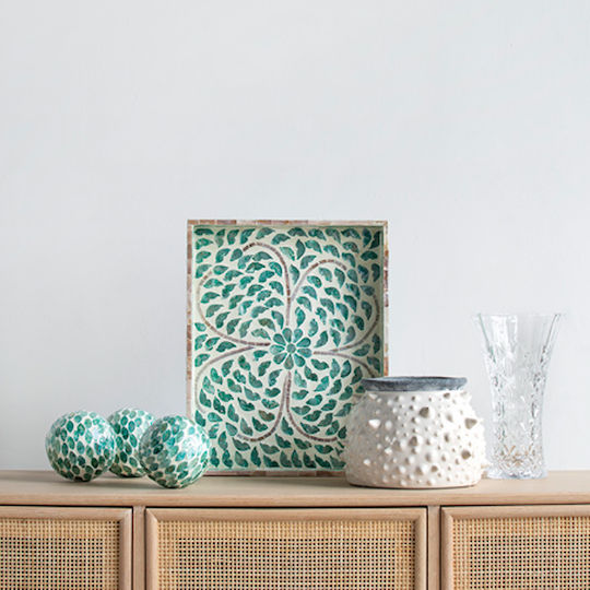 Artekko Wooden Rectangular Decorative Tray 45x35x5cm