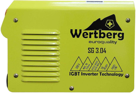 Harder & Steenbeck Електрожен Inverter TIG с Максимален Ток на Заваряване 200Спецификация и Работен Цикъл 20%