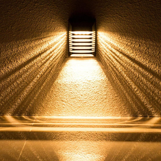 Universo Illuminazione Wall Mounted Solar Light 0.3W 40lm Warm White 3000K with Photocell IP54 9cmx12cmx5.3cmcm