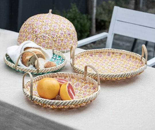 Ladelle Wooden Round Decorative Tray 2pcs