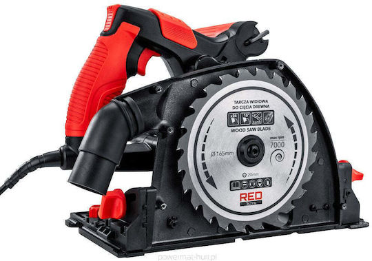 Kreissäge 2400 W 5200 U/min Rot Technic Rtpz0129