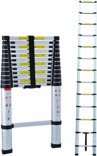 Telescopic Aluminum Ladder Single Maximum Height 2.6m
