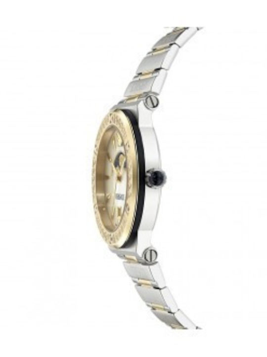 Versace Versace Women's Watch 38mm Battery with Silver Stainless Steel Bracelet