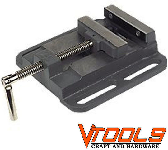 Boston Fixed Drill Press Vise Made of Cast Iron with Maximum Opening 75mm