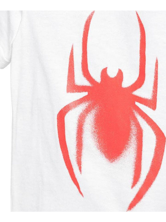 Kids' Set with Shorts Summer 2pcs White SpiderMan