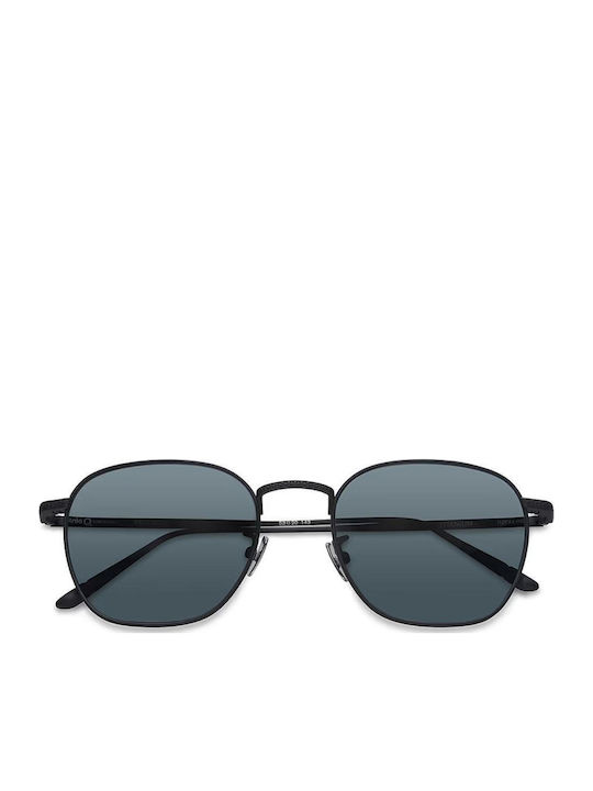 Etnia Barcelona Regencos Unisex Sunglasses with Black Metal Frame and Black Polarized Lens ET-3REGENC53SBKRD-BKRD