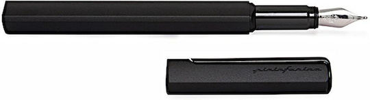 Pininfarina Segno Grafi Fountain Pen Black Made of Aluminum with Black Ink