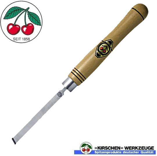 Kirschen Skewed Chisel 12mm with Wooden Handle