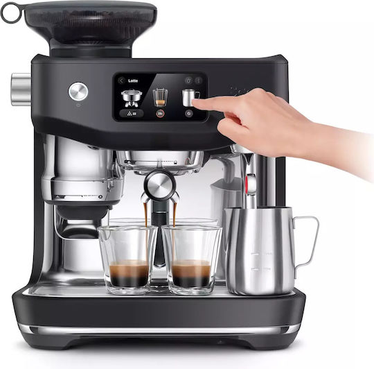Sage Oracle Jet Czarny Επαγγελματική Μηχανή Espresso με 1 Group