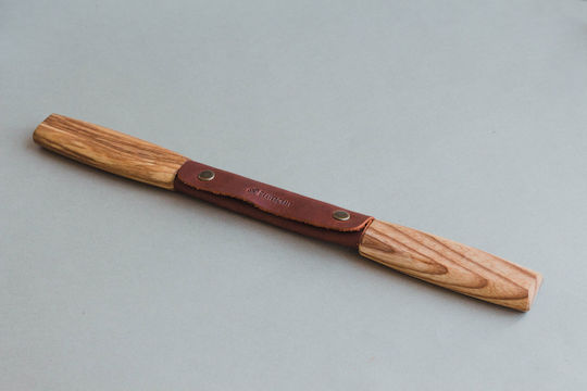 Dk2s Drawknife In Leather Sheath Brown