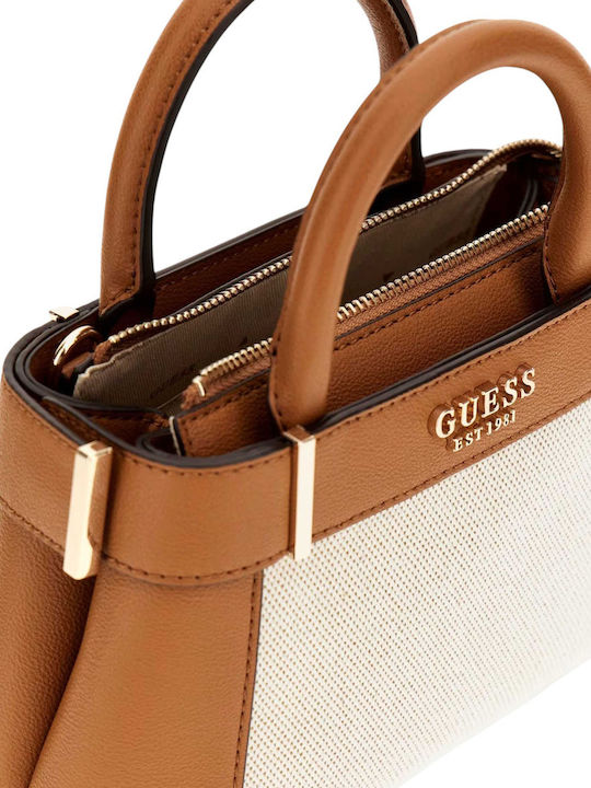 Geantă Satchel De Mână Maro