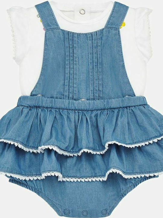 Mayoral Set Pramsuit With Salopeta Blue 2 Pieces