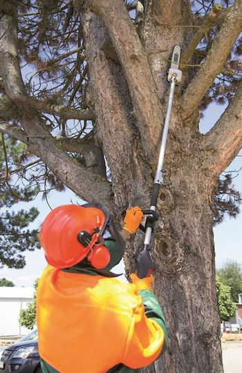 Scheppach MFH5200-4P Garden Multi Tool Gasoline 3 in 1 Chainsaw Lawnmower Hedge Trimmer Attachment