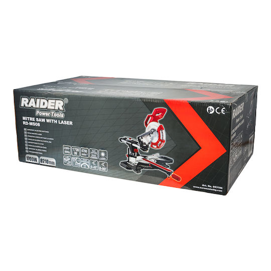 RD-MS08 Miter Saw Electric with Power 1700W, Disc Diameter 210mm & Cutting Speed 4700rpm