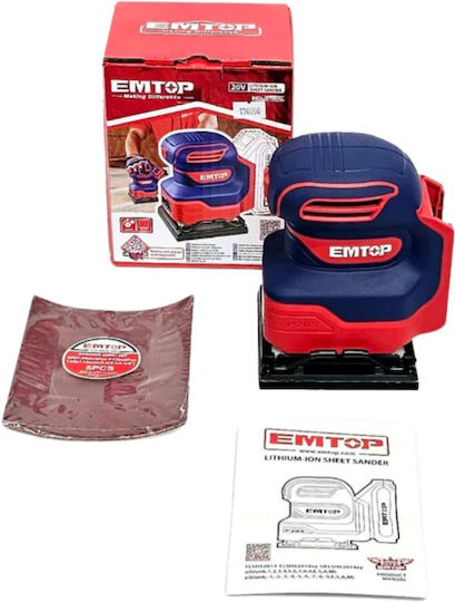Emtop Solo Battery Powered Pulse Sander 20V