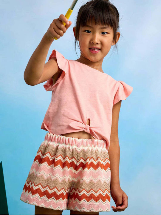 Kids' Set with Shorts Summer 2pcs Salmon