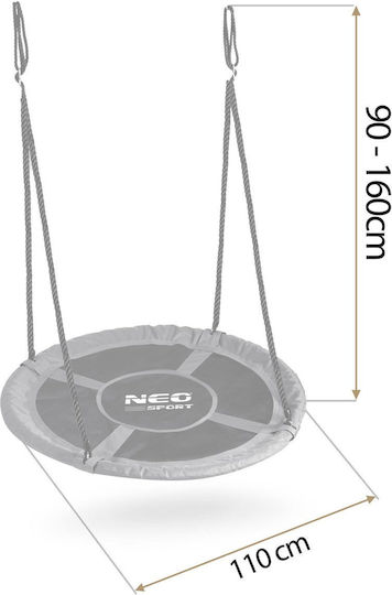NEO Sport Leagăn Cuib Suspendată 110x110cm. Gri